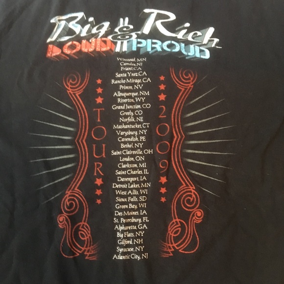 Big & Rich 2009 tour tee - Picture 4 of 5